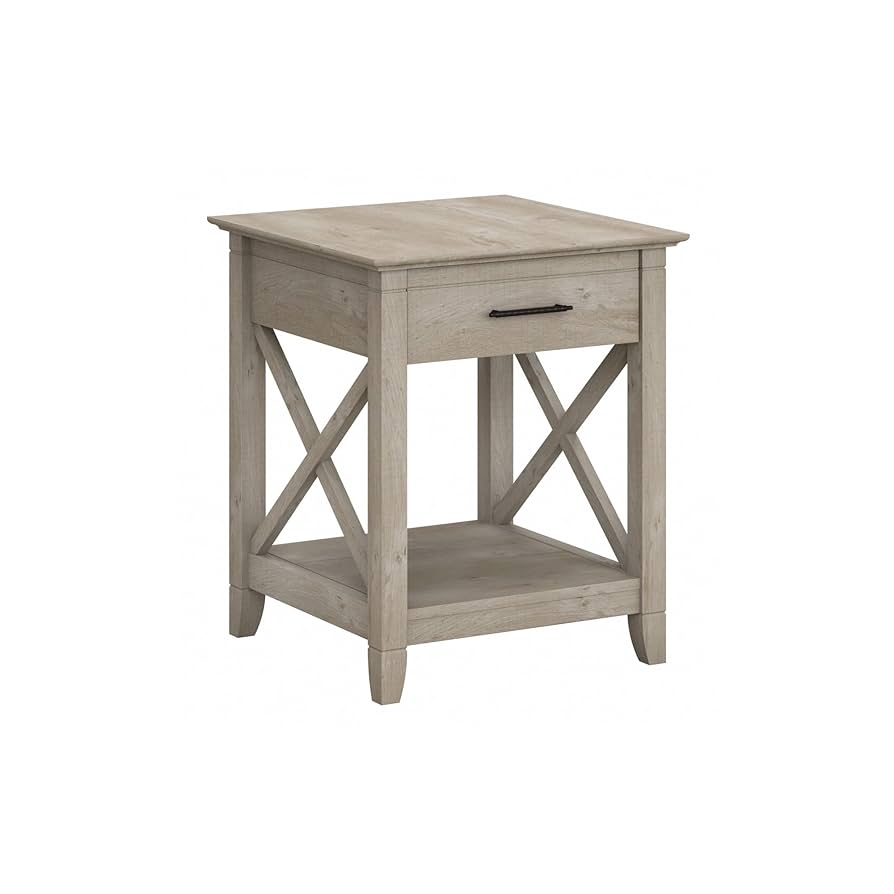 Amazon.com: Bush Home End Table with Drawer, Nightstand with